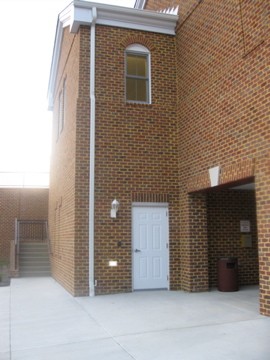 Per the request of the Captain this is the door we should use when entering the building from the lower level.